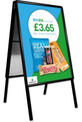 Black frame advertising meal deal