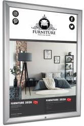 Lockable Snapframe showing furniture artwork 